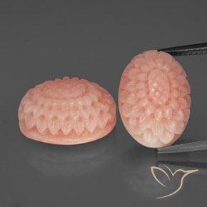 17.76ctw Naturale Rosa medio Corallo, Taglio a fantasia, Opaco, Photo A