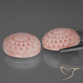 Gemme di Corallo Rosa medio-chiaro naturale da 15.99 ct, Taglio a fantasia, Opaco