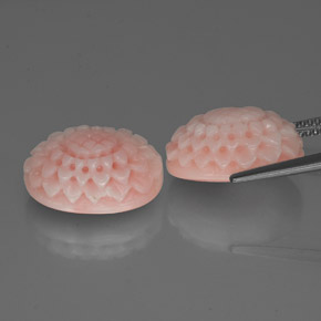 Gemme di Corallo Rosa naturale da  ct, Forma fantasia, Opaco