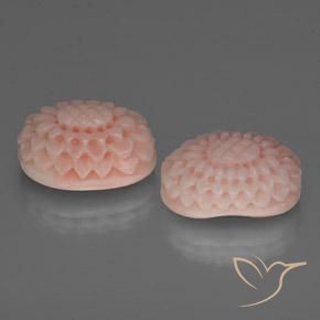 Gemme di Corallo Rosa salmone naturale da 16.64 ct, Taglio a fantasia, Opaco