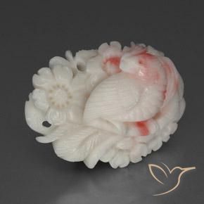 Corallo naturale rosa da 28,04 ct, forma fantasia, opaco