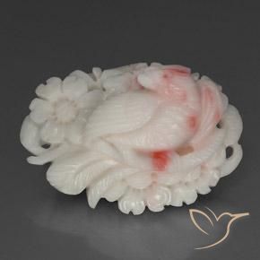 Corallo naturale rosa da 28,04 ct, forma fantasia, opaco