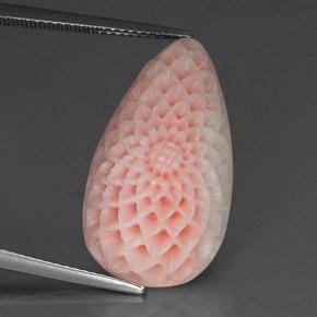 Corallo naturale rosa da 18,16 ct, forma fantasia, opaco