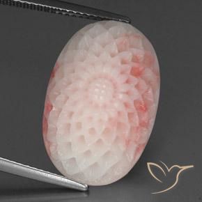 Corallo naturale rosa da 15,19 ct, forma fantasia, opaco