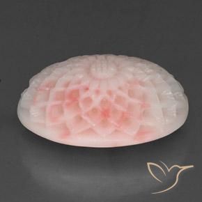 Corallo naturale rosa da 15,19 ct, forma fantasia, opaco