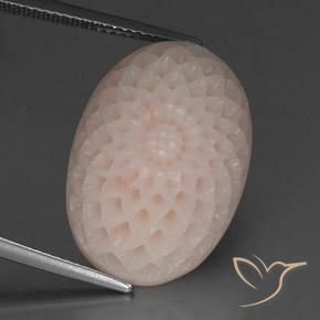 20.80ct Naturale Rosa medio-chiaro Corallo, Taglio a fantasia, Opaco
