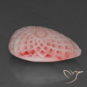 Corallo Rosa chiaro naturale da 21.55 ct, Taglio a fantasia, Opaco
