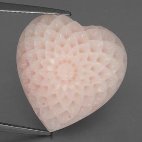 Corallo naturale rosa da 20,46 ct, forma fantasia, opaco