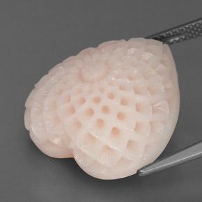 Corallo naturale rosa da 20,46 ct, forma fantasia, opaco