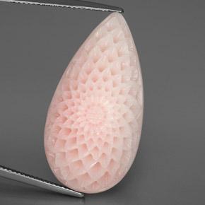 Corallo naturale rosa da 38,42 ct, forma fantasia, opaco