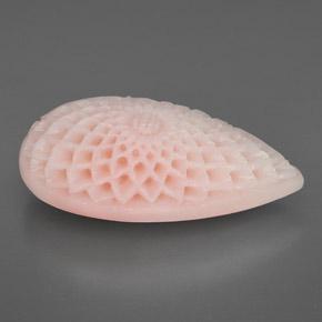 Corallo naturale rosa da 38,42 ct, forma fantasia, opaco