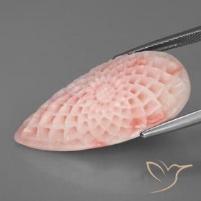 Corallo rosa fenicottero naturale da 21.12 ct, Taglio a fantasia, Opaco