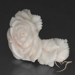 Corallo Bianco tendente al rosa naturale da 40.10 ct, Taglio a fantasia, Opaco