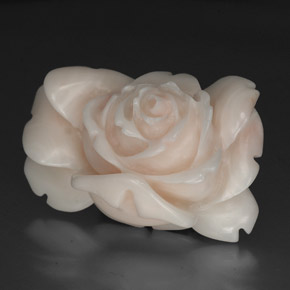 Corallo Salmone Bianco naturale da 40.97 ct, Forma fantasia, Opaco