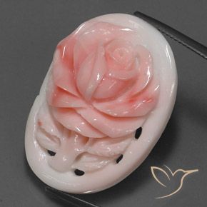 Corallo Rosa salmone naturale da 28.86 ct, Taglio a fantasia, Opaco