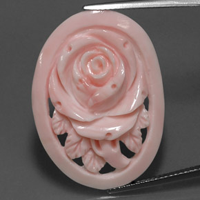 Corallo Rosa limonata naturale da 17.81 ct, Forma fantasia, Opaco