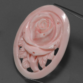 Corallo Rosa limonata naturale da 17.81 ct, Forma fantasia, Opaco