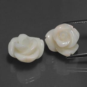 Corallo naturale rosa da 25,34 ct, forma fantasia, opaco