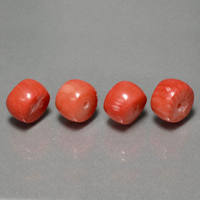 Corallo naturale salmone da  ct, forma fantasia, opaco