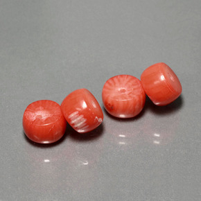 Corallo naturale salmone da  ct, forma fantasia, opaco