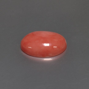 Corallo naturale rosa da 4,05 ct, taglio ovale, opaco