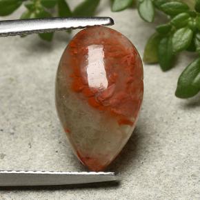 Corallo Multicolore naturale da 4.83 ct, Forma a pera, Traslucido