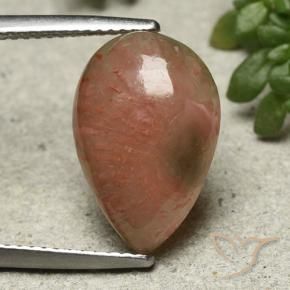 Corallo Multicolore naturale da 6.28 ct, Forma a pera, Traslucido