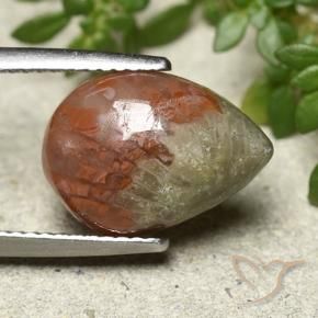 Corallo Multicolore naturale da 4.83 ct, Forma a pera, Traslucido