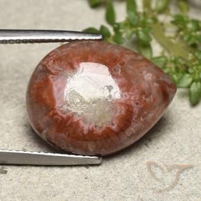 Corallo Multicolore naturale da 11.90 ct, Forma a pera, Opaco