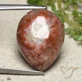 Corallo Multicolore naturale da 11.90 ct, Forma a pera, Opaco