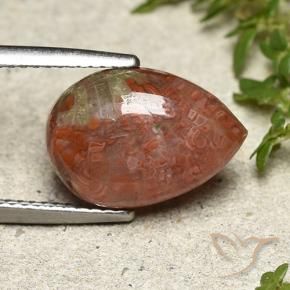 Corallo Multicolore naturale da 4.69 ct, Forma a pera, Traslucido