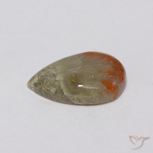 Corallo Multicolore naturale da 3.72 ct, Forma a pera, Opaco