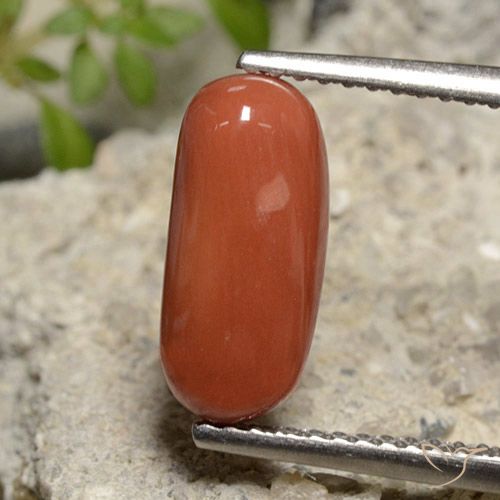 2.39ct Naturale Rosso arancione Corallo, Ovale, Opaco