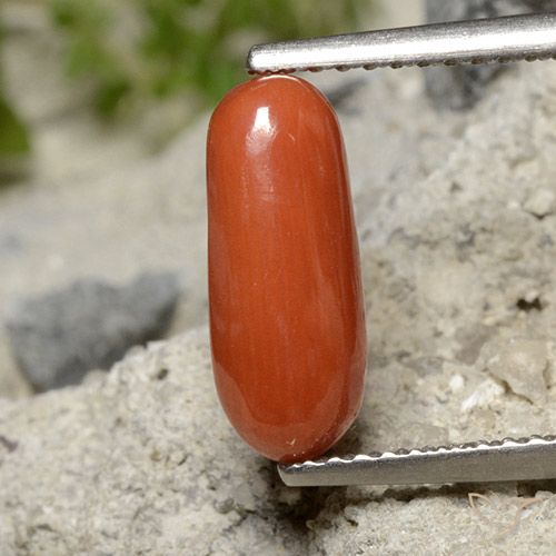 1.91ct Naturale Rosso medio Corallo, Ovale, Opaco