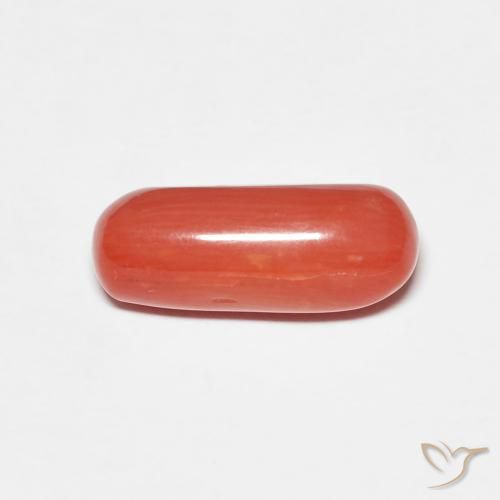 2.25ct Naturale Rosso arancione Corallo, Ovale, Opaco