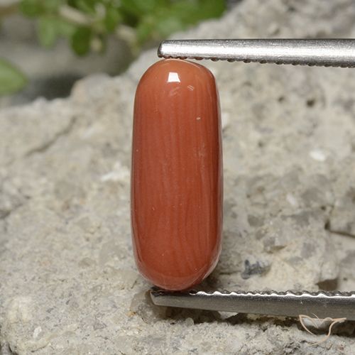 2.25ct Naturale Arancia Fuoco Corallo, Ovale, Opaco