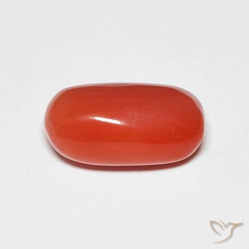 2.11ct Naturale Rosso medio Corallo, Ovale, Opaco