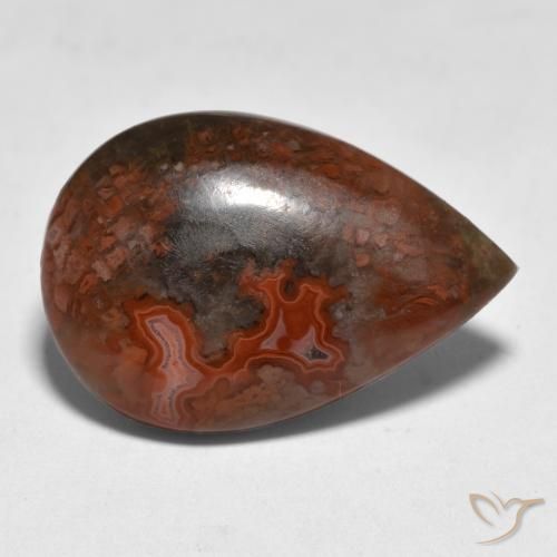 Corallo Multicolore naturale da 9.18 ct, Forma a pera, Traslucido