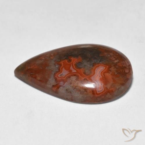 Corallo Multicolore naturale da 9.18 ct, Forma a pera, Traslucido