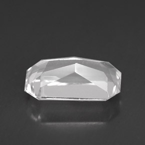 Danburite naturale bianco da 3,90 ct, taglio smeraldo, VVS-VS