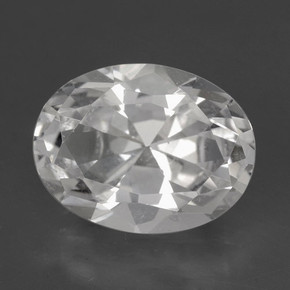 Danburite naturale bianco da 5,78 ct, taglio ovale, VVS-VS