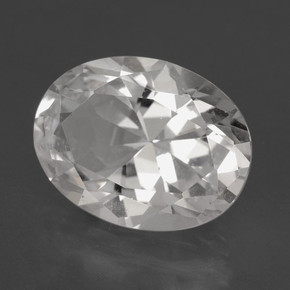 Danburite naturale bianco da 5,78 ct, taglio ovale, VVS-VS