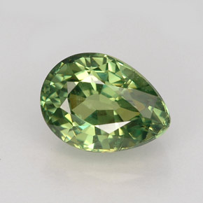 Granato demantoide naturale verde da 1,48 ct, taglio a pera, VS