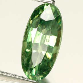 Granato demantoide naturale verde da 2,35 ct, taglio ovale, VS