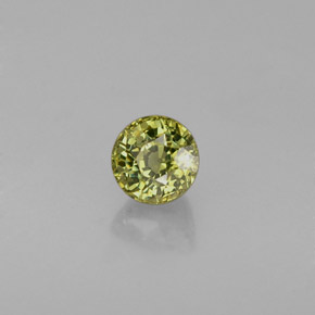 Granato demantoide naturale verde da 0,39 ct, taglio rotondo, VS-SI