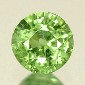 Granato demantoide naturale verde da 0,34 ct, taglio rotondo, VS