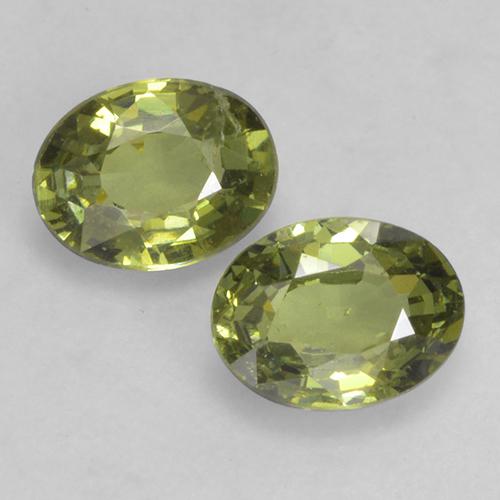 Granato demantoide naturale verde da 0,74 ct, taglio ovale, VS-SI