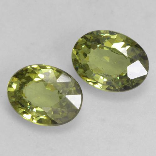 Granato demantoide naturale verde da 0,74 ct, taglio ovale, VS-SI