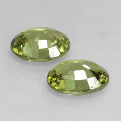 Granato demantoide naturale verde da 0,74 ct, taglio ovale, VS-SI