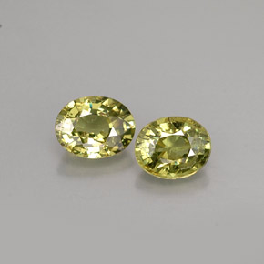 Granato demantoide naturale oro da  ct, taglio ovale, VS